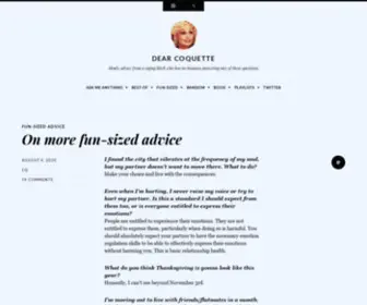 Dearcoquette.com(Dear Coquette) Screenshot
