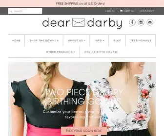 Deardarby.com(Luxury Labor Gowns) Screenshot