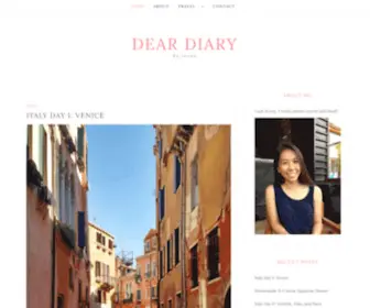 Deardiarybyjenny.com(By Jenny) Screenshot