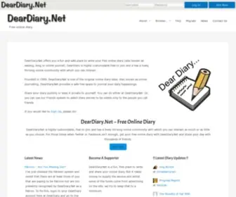 Deardiary.net(Free online diary) Screenshot