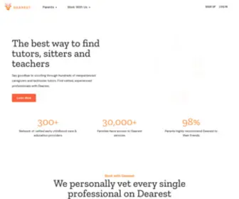 Dearest.io(Find the best tutors) Screenshot
