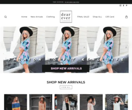 Dearever.com(Dear Ever Clothing) Screenshot