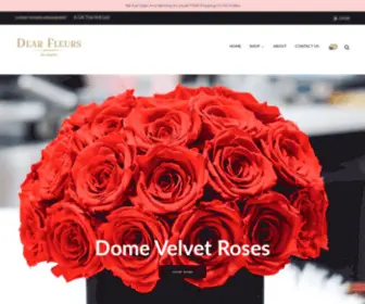 Dearfleurs.com(Real Roses Last Over A Year) Screenshot