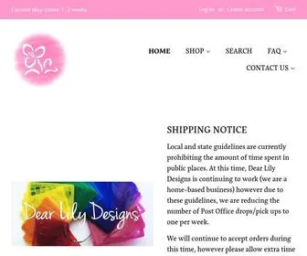 Dearlilydesigns.com(Dear Lily Designs) Screenshot