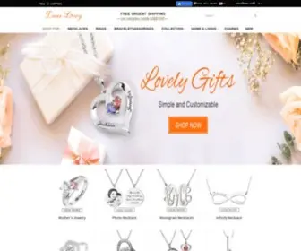 Dearlovey.com(Personalized jewelry) Screenshot