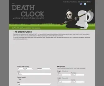 Death-Clock.org(The Death Clock) Screenshot