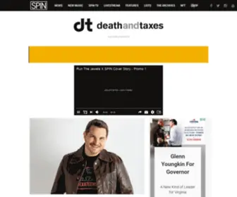 Deathandtaxesmag.com(Death And Taxes) Screenshot