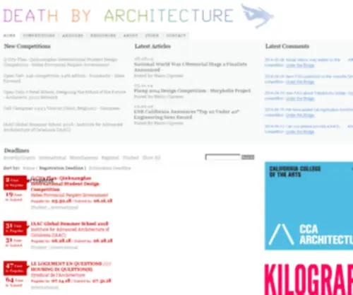 Deathbyarchitecture.com(Death by Architecture) Screenshot