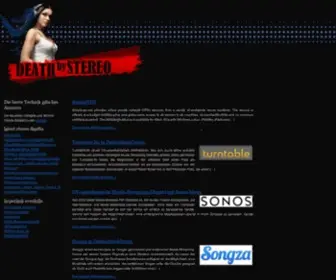 Deathbystereo.net(Death by Stereo) Screenshot