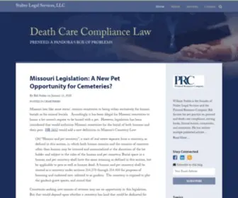 Deathcarelaw.com(Bill Stalter of Stalter Legal Services) Screenshot