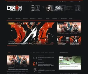 Deathmagnetic.pl(Najlepszy polski serwis o rocku i metalu) Screenshot