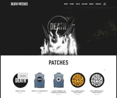 Deathpatches.com.au(Death Patches) Screenshot