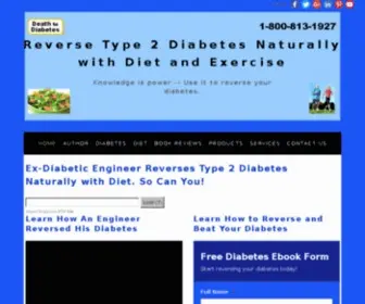 Deathtodiabetes.com(How to Reverse Type 2 Diabetes Naturally) Screenshot