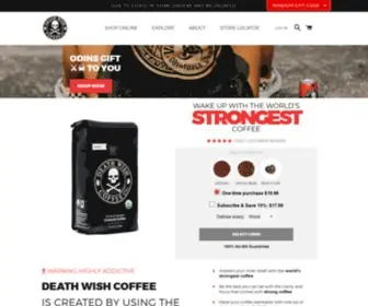Deathwishcoffee.com(Death Wish Coffee Company) Screenshot