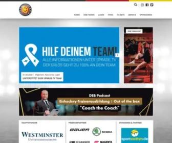 Deb-Online.de(Deutscher Eishockey) Screenshot