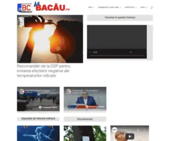Debacau.ro(Prima pagina) Screenshot
