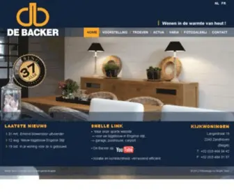 Debacker.be(De Backer Houtbouw) Screenshot