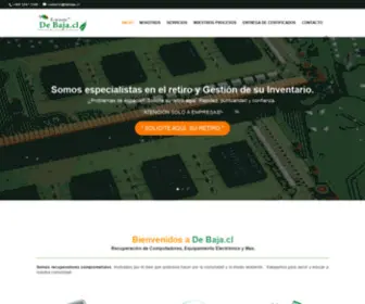 Debaja.cl(Reciclaje de Electrónicos y Computadores gratis en Chile) Screenshot