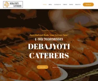 DebajYoticaterers.com(Debajyoti Caterers) Screenshot