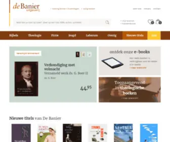 Debanier.com(Uitgeverij De Banier) Screenshot