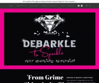 Debarkletosparkle.com.au(Cleaning Services Penrith) Screenshot