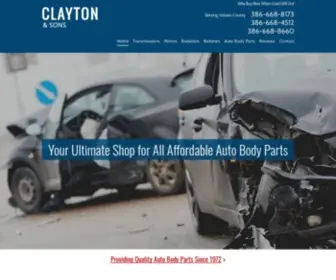 Debaryautoparts.com(Clayton & Sons) Screenshot