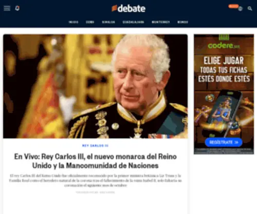 Debate.com.mx(Entérate al momento de las noticias más relevantes de México y el mundo) Screenshot