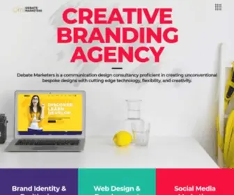 Debatemarketers.com(Creative Branding Agency) Screenshot