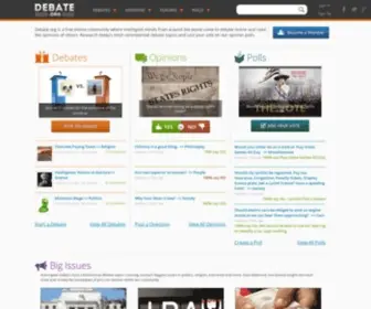 Debate.org(The Premier Online Debate Website) Screenshot