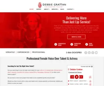 Debbiegrattan.com(Voice-over services) Screenshot