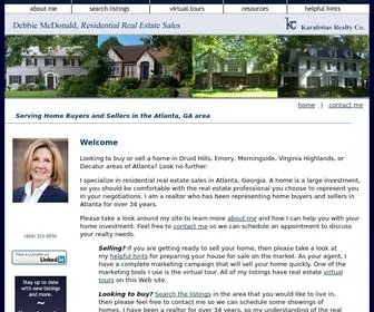 DebbiemCDonaldrealtor.com(Decatur Atlanta Georgia Realtor) Screenshot