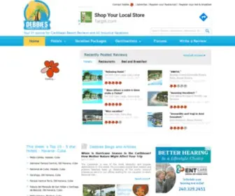 Debbiescaribbeanresortreviews.com(Caribbean and Mexico Travel Resort Reviews) Screenshot