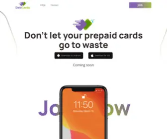 Debcards.com(Convert your Prepaid Cards to Cash) Screenshot