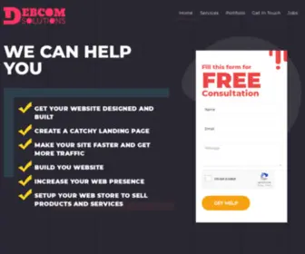 Debcomsolutions.com(Debcom Solutions) Screenshot