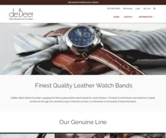 Debeerwatchbands.com(All Your Replacement Watch Strap Needs) Screenshot