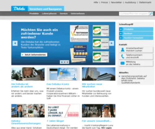 Debeka.com(Versichern und Bausparen) Screenshot