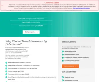 Debenhams-Travelinsurance.com(Debenhams) Screenshot