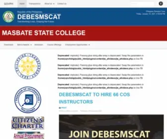 Debesmscat.edu.ph(Masbate State College) Screenshot