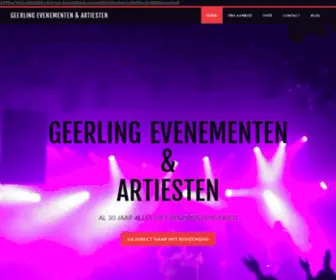 Debesteartiesten.nl(Geerling Evenementen & Artiesten) Screenshot