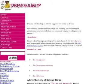 Debianhelp.co.uk(Debian Linux Tutorials) Screenshot