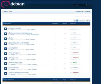 Debian.pl(Polskie Forum Użytkowników Debiana) Screenshot