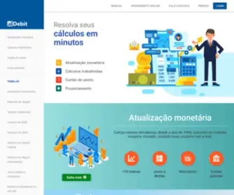 Debit.com.br(Correção monetária) Screenshot
