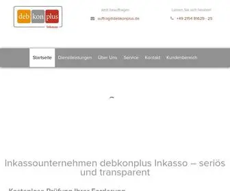 Debkonplus-Inkasso.de(Debkonplus Inkasso) Screenshot