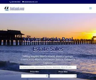 Deblamb.com(Naples Florida Real Estate Sales & Naples Real Estate Investments) Screenshot