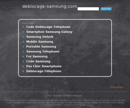 Deblocage-Samsung.com(Deblocage Samsung) Screenshot