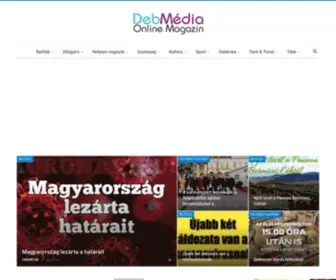 Debmedia.hu(Debmedia Főoldal) Screenshot