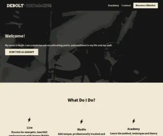 Deboltdrumming.com(DeBoltDrumming) Screenshot