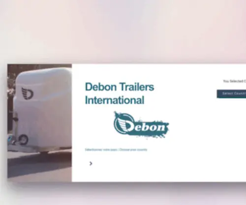 Debon-Trailers.com(Debon Trailers international) Screenshot