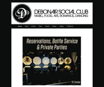 Debonairsocialclub.com(Debonair Social Club) Screenshot