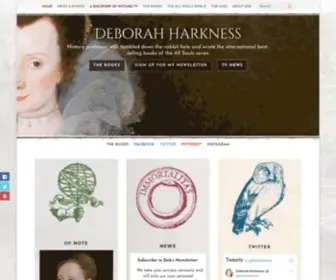 Deborahharkness.com(Find out about Deborah's new TV series & explore her books) Screenshot